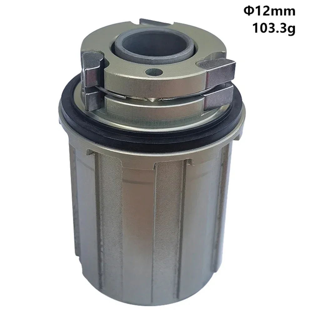 

Soverup Hubs Ratchet Body Driver Body 104g/95g 11 Speed 12/15mm 12mm Thru Axle 1PC 2 Bearings 5.5*4.5*4.5CM AL7075 Black