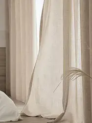 Best Quality Modern Linen Living Room Window Cotton Linen Sheer Window Curtain And Drapes For Home Living Room And Bedroom