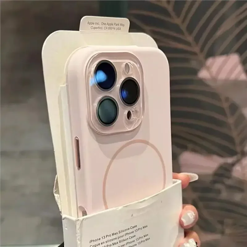Luxury Liquid Silicone For Magsafe Case for iPhone 16 14 13 