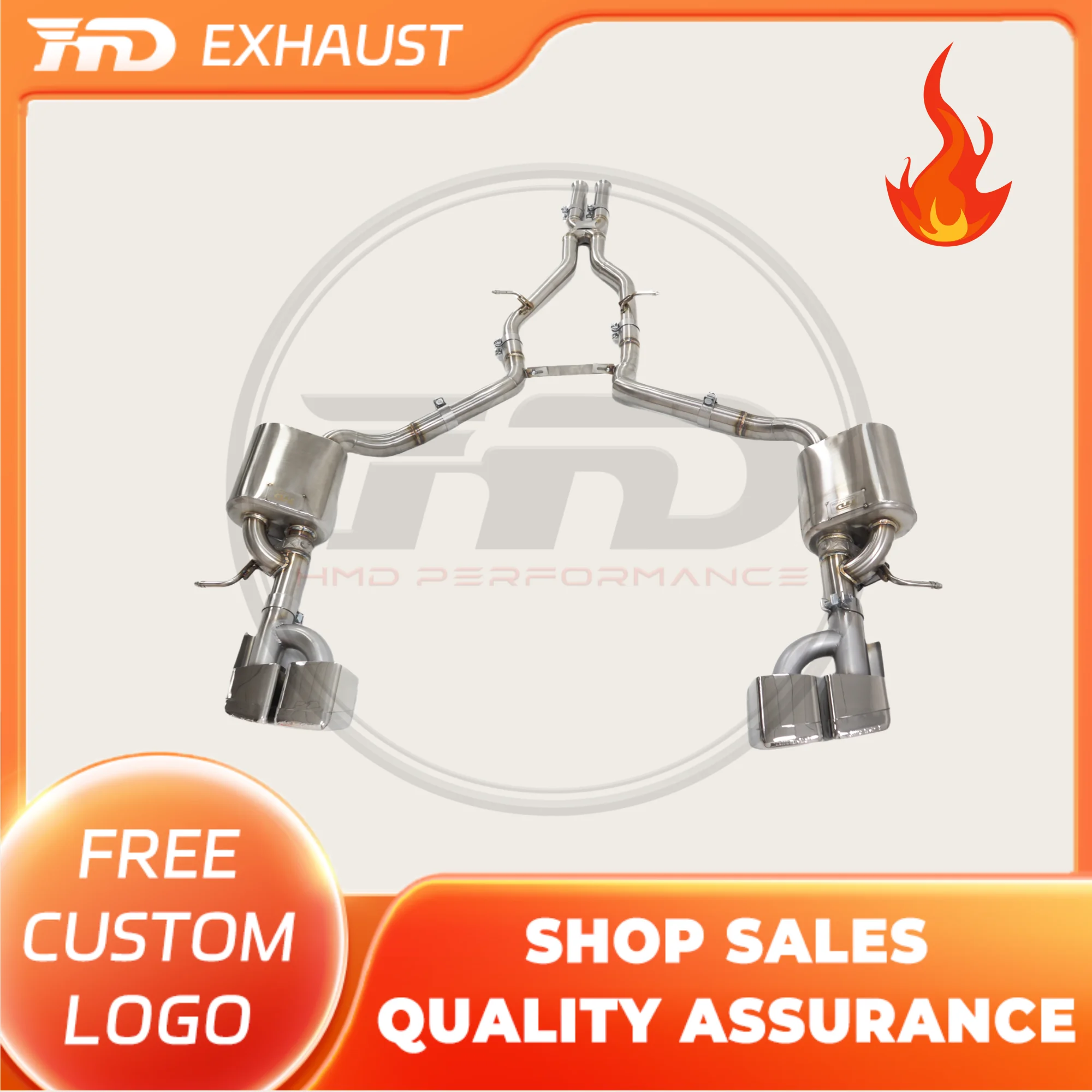 

HMD Exclusive customization Stainless Steel Exhaust System Performance Catback For Mercedes Benz E300 W212 3.0L Car Muffler