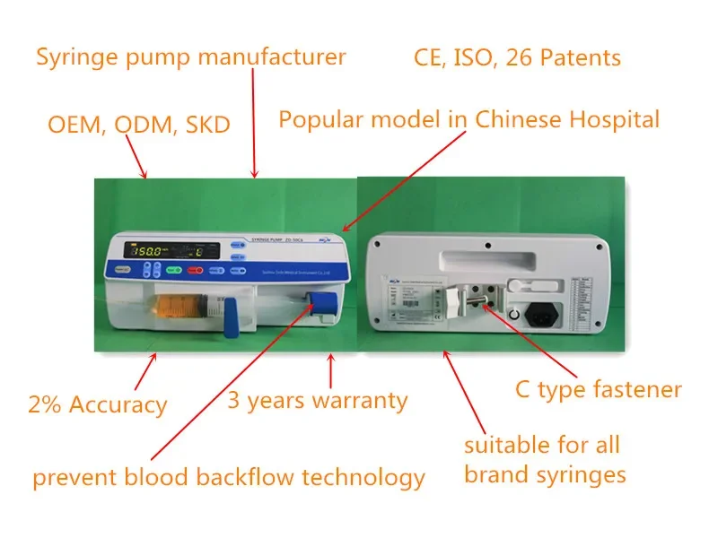 Hot sell high quality electric Syringe infusion pump