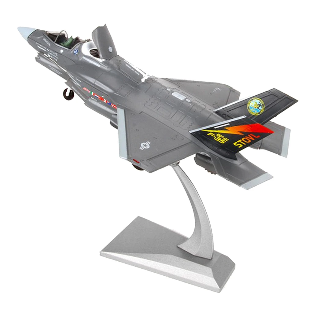 Modello americano F-35B Fighter Warcraft pressofuso in scala 1:72 con decorazione espositore