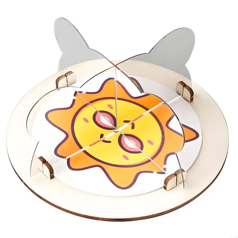 Wooden and Mirror-Imaging Physics Teaching Aid for Classroom Instruction, Experiment Demonstrations, and Hands-On F19E