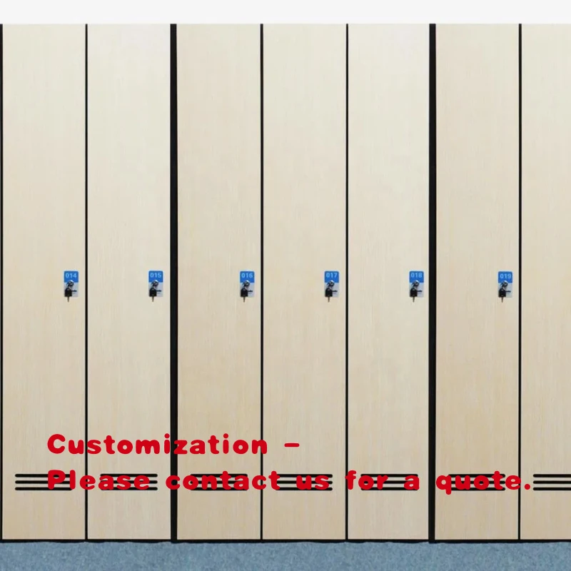 custom.DEBO Moderno Armario de Gimnasio de 6 Puertas con Laminado Compacto HPL - Duradero, Impermeable, Certificado CE, Garantía de 3-5 Años