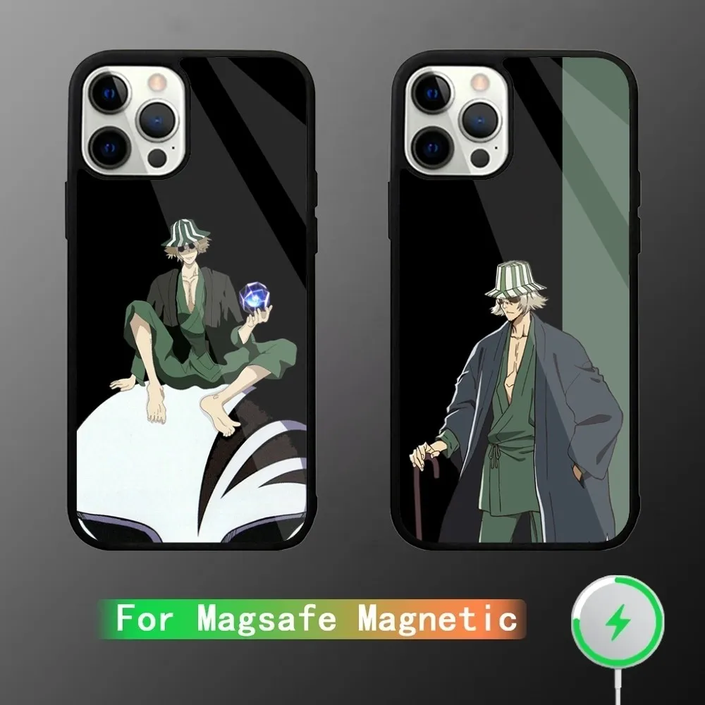 

Kisuke Urahara Bleach Anime Phone Case For iPhone 15,14,13,12,11,Plus,Pro,Max Mini Magsafe Magnetic Wireless Charging