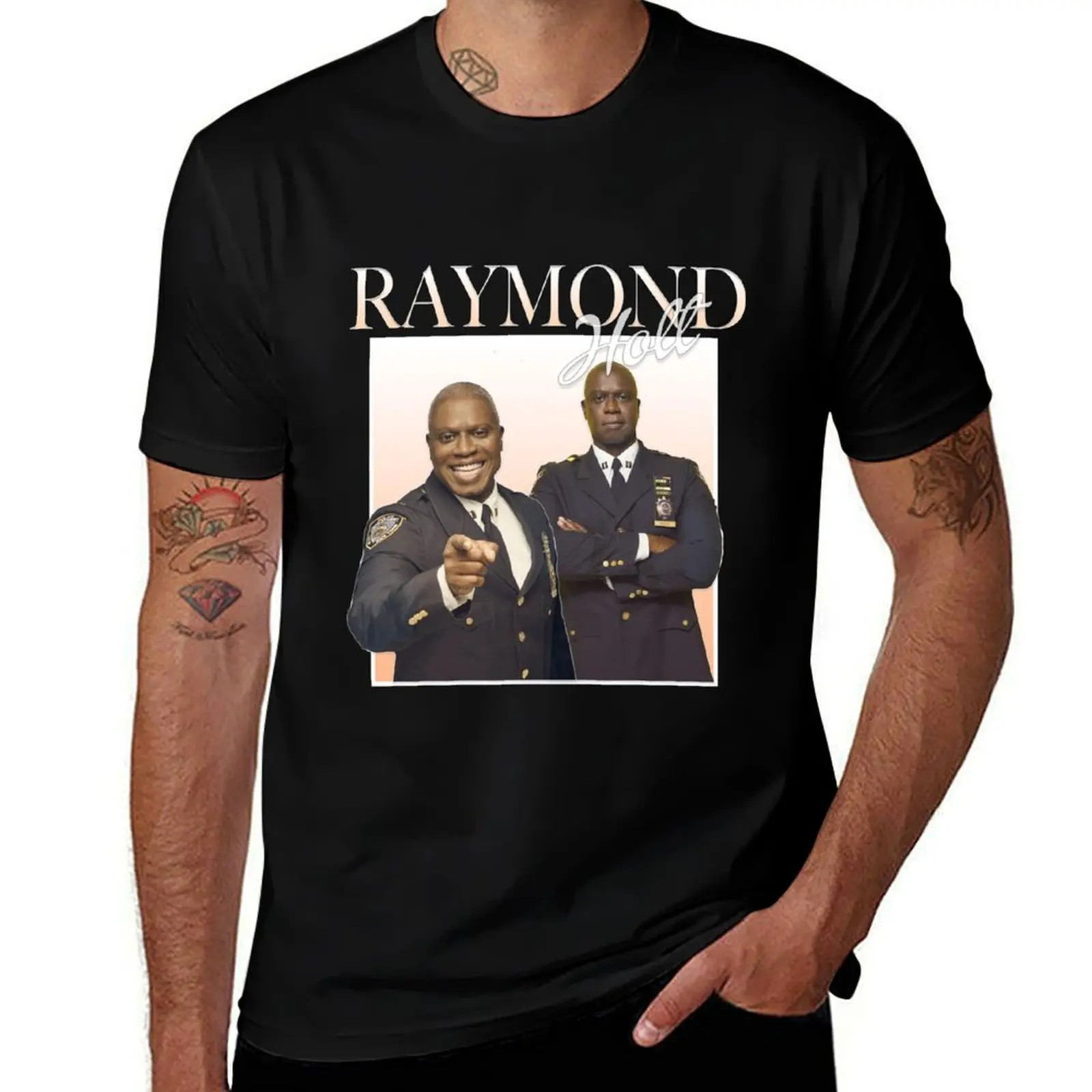 Captain Holt 90's Throwback T-Shirt Casual All Match Tee Shirt for Men T-Shirt
