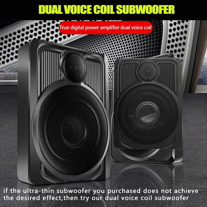 

Subwoofer Para Coche 10 Inch 600W Speaker Active Under Seat Ultra Thin Car SubWoofer Super Bass With Speaker Amplifier Audio