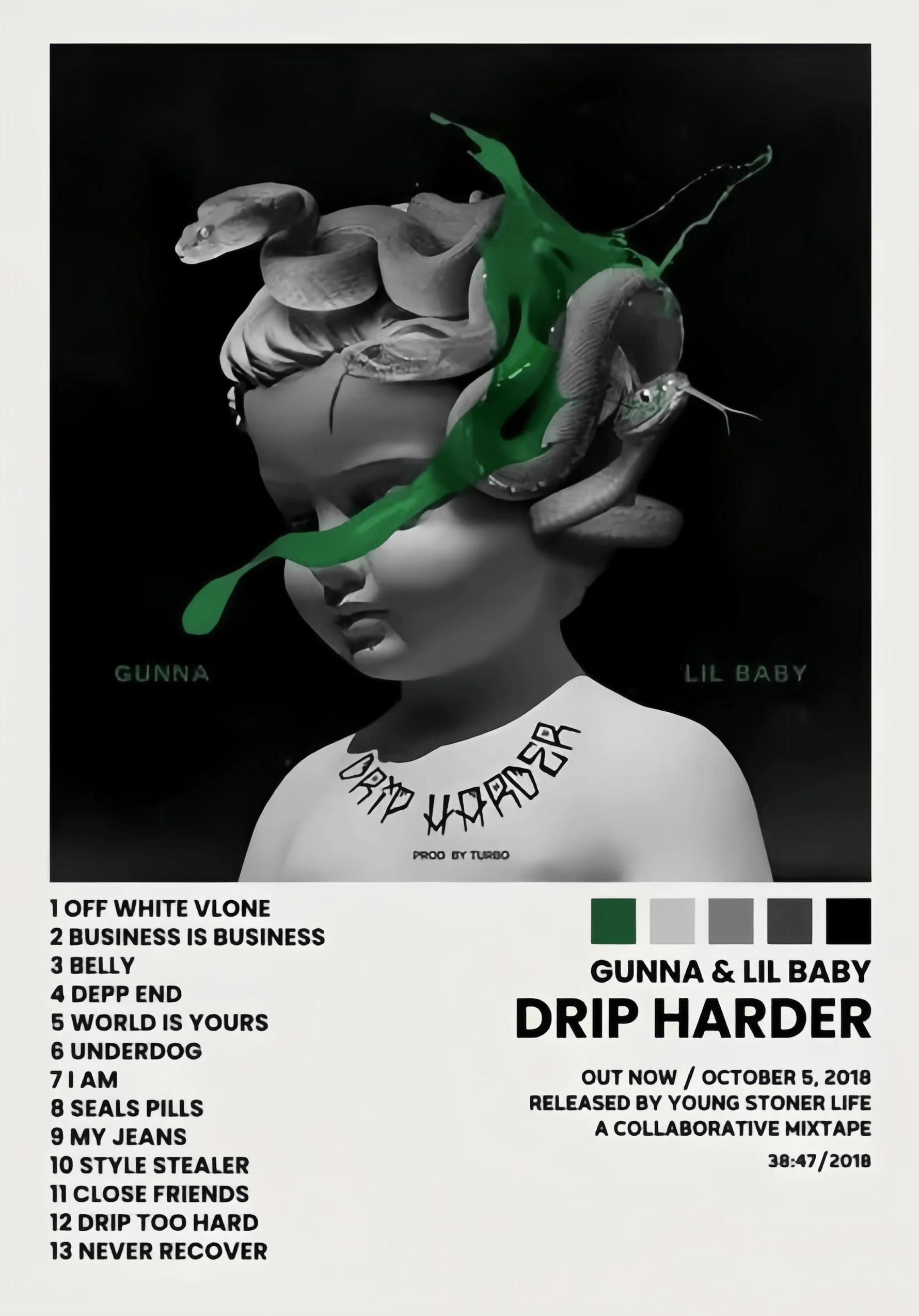 Hip Hop Rap Star Drake Eminem Muziek Albumhoezen Poster Print Canvas Schilderij Wall Art Picture