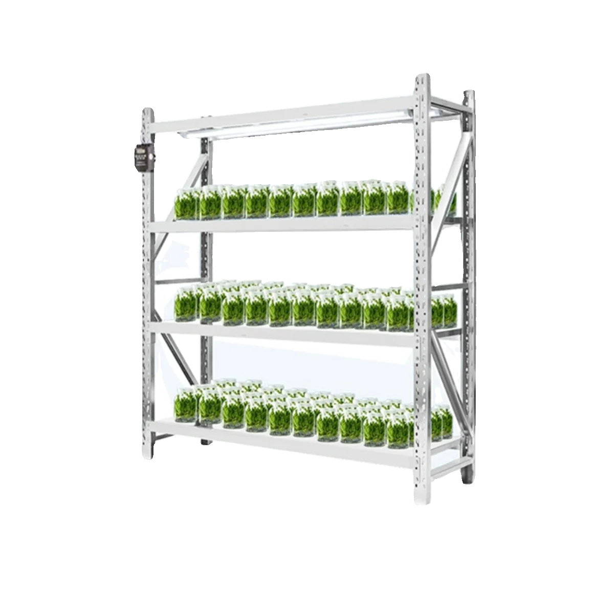 

2025 Plant cultivation rack, lighted tissue culture rack, LED lamps, movable seedling rack, cold-rolled steel shelf