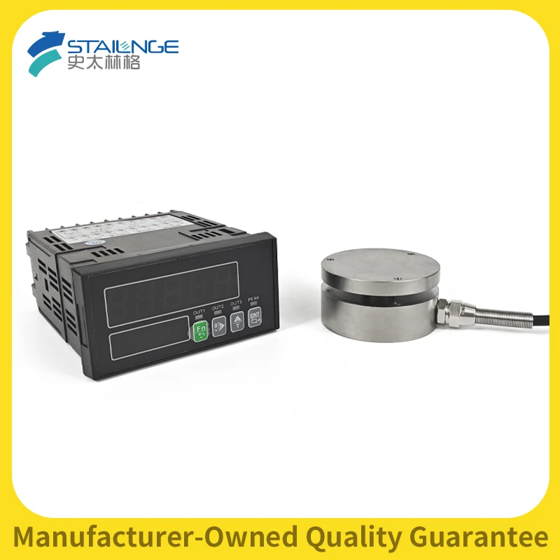 Plane Load Cell and Indicator Display KV-4A, Tension/Compression Force Sensor for Industrial Testing 220V Switch Alarm Meter