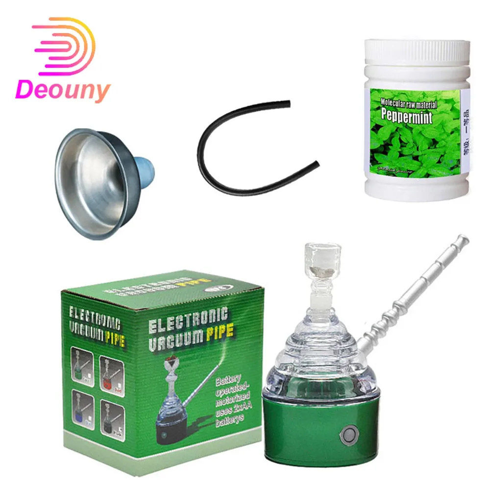 

DEOUNY Portable Smoke Infuser Handheld Indoor Cold Smoking Gun Cocktail Smoking Kit Tube Food Cold Smoke Generator for Cocktail