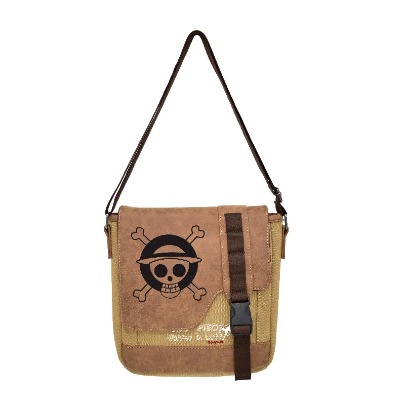 Japanese anime One Piece Luffy Handsome cartoon patterned shoulder bag Small gift