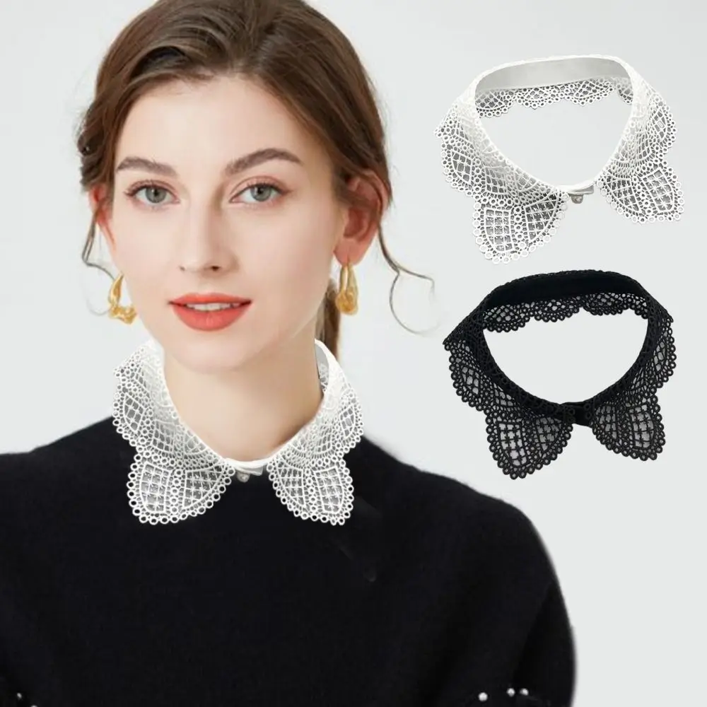 Hollowed Out Cat Ear Fake Collar Detachable Fashion Lapel Top Neckwear Ties Paired With Sweater Skirt