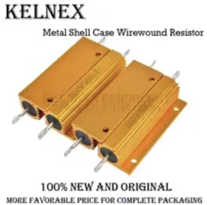 50W 100W Aluminum Power Metal Shell Case Wirewound Resistor 0.01R 100K 1 4 6 7 8 10 20 200 500 1K 3.3K 10K ohm resistance RX24 image 4