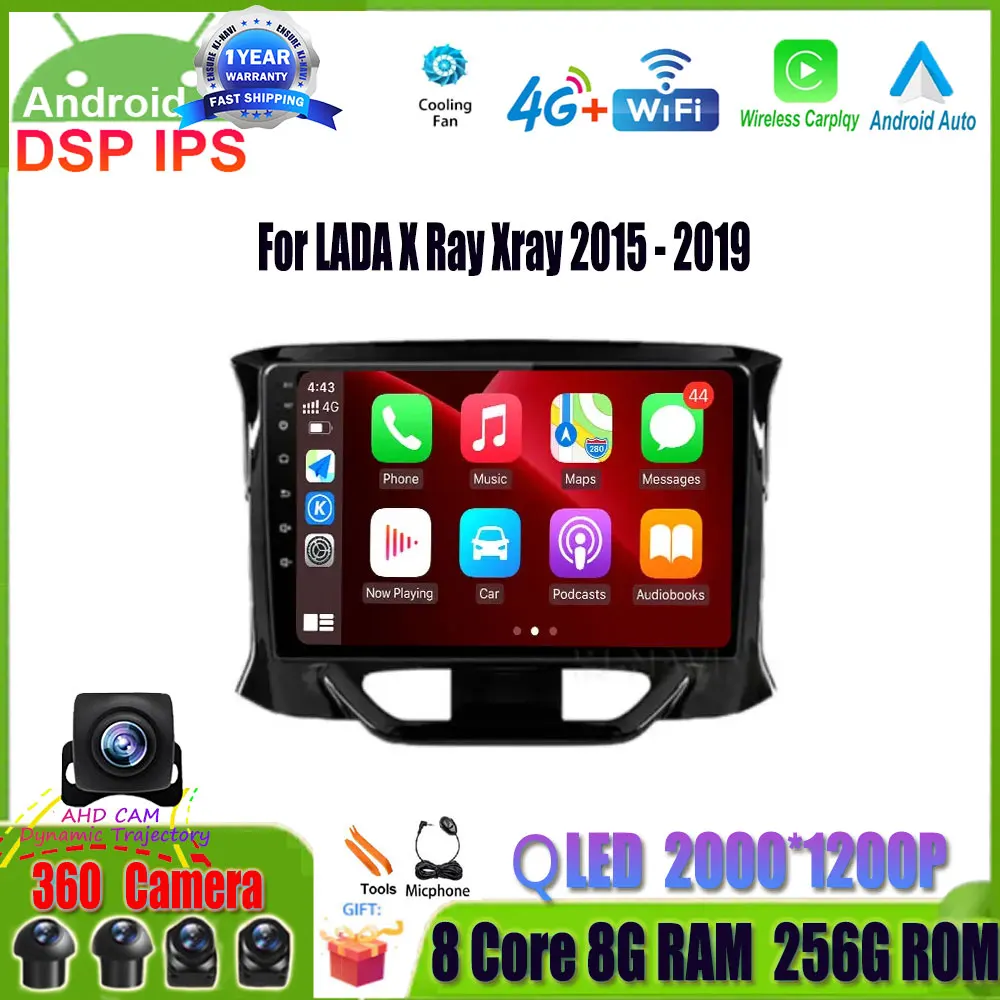 

Android 14 GPS Navigation For LADA X Ray Xray 2015 - 2019 Car Radio Multimedia Video Player Autoradio 2 Din No DVD RDS 4G Lte