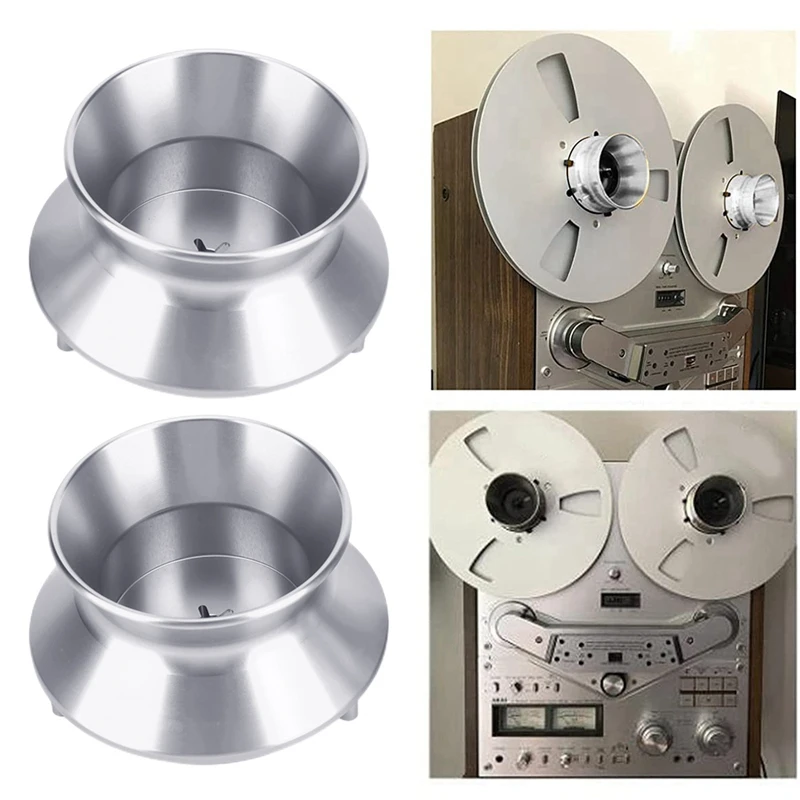 1 Pair 10 Inch Opener For Studer Revox Open Disc Aluminium Alloy NAB Hub Adapter Universal Loading Open-Disc Loading