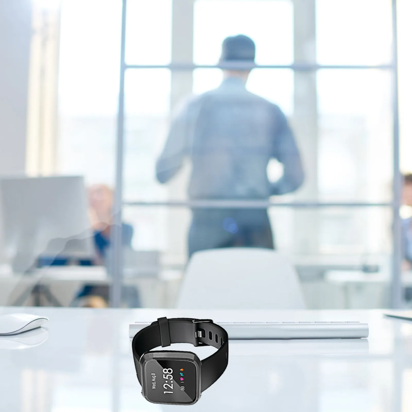 

Luxury Smart Watch Protective Frame Cover for Grey Tpu Bumper Shell Full Coverage Drop Bump Scratch Resistant