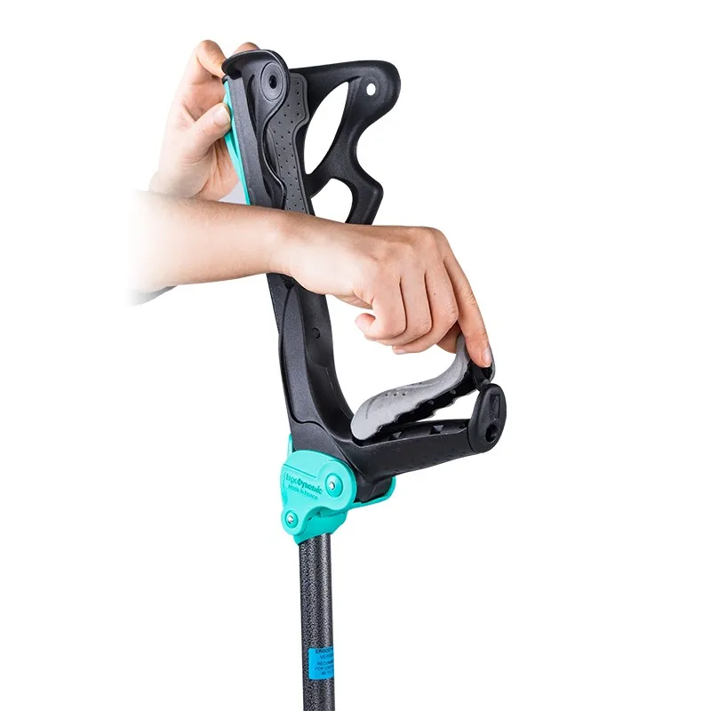 Aluminum Alloy Forearm Elbow Crutch Underarm Crutch, Height Adjustable Non‑Slip Shock Absorbing Walking Crutch
