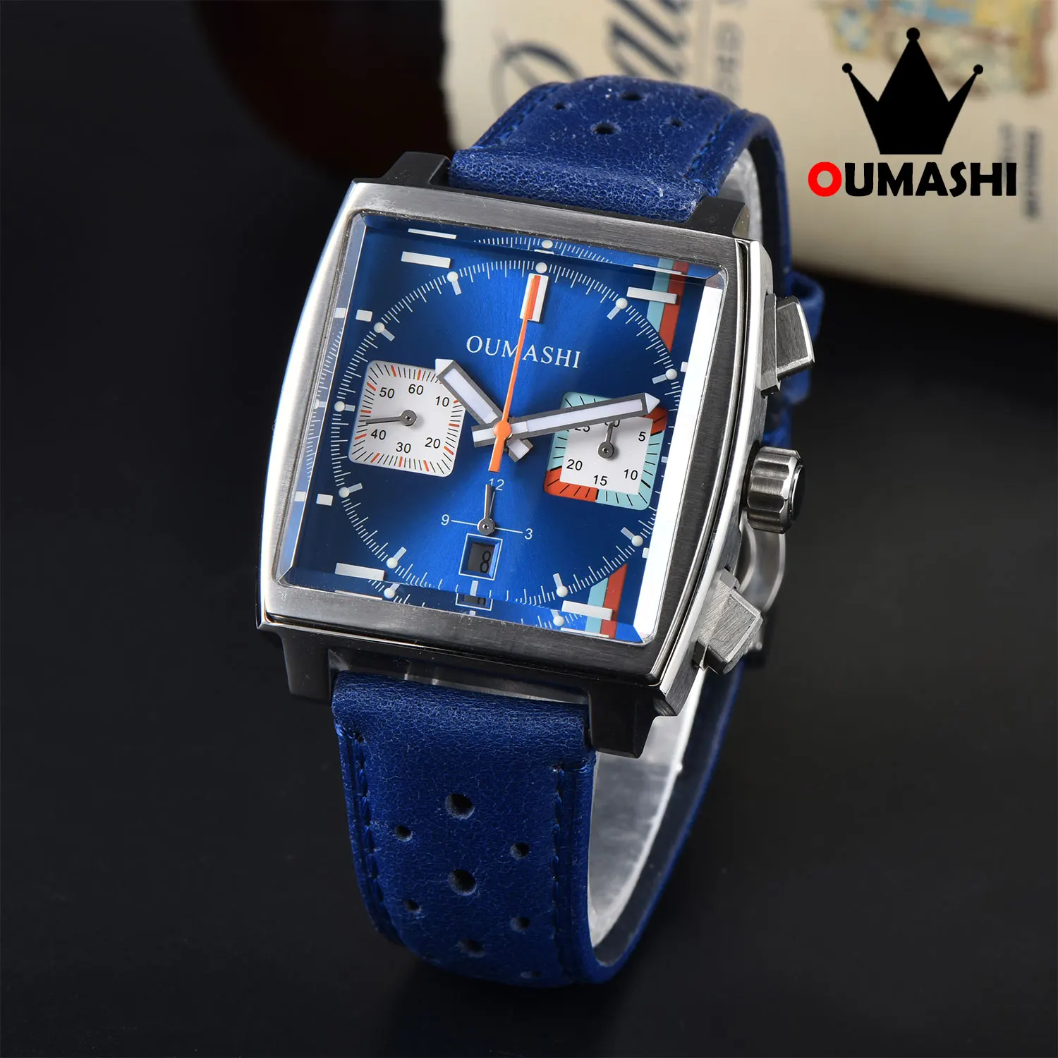 40mm ETA7750 watches Stainless steel automatic mechanical luminous watch Waterproof timing luxury business watches for men