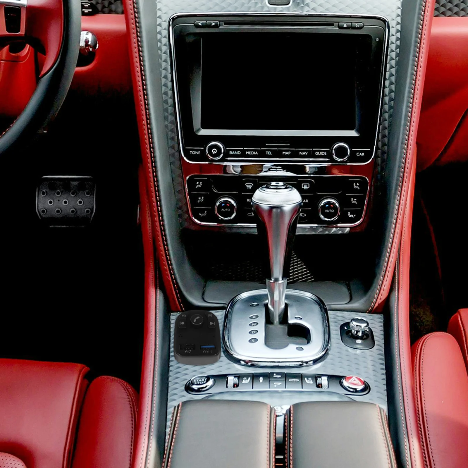 

LCD Display Vehicle Mounted Mp3 Player Black USB Charge Hands Transmitter Wireless Multi Mode Audio Player Car