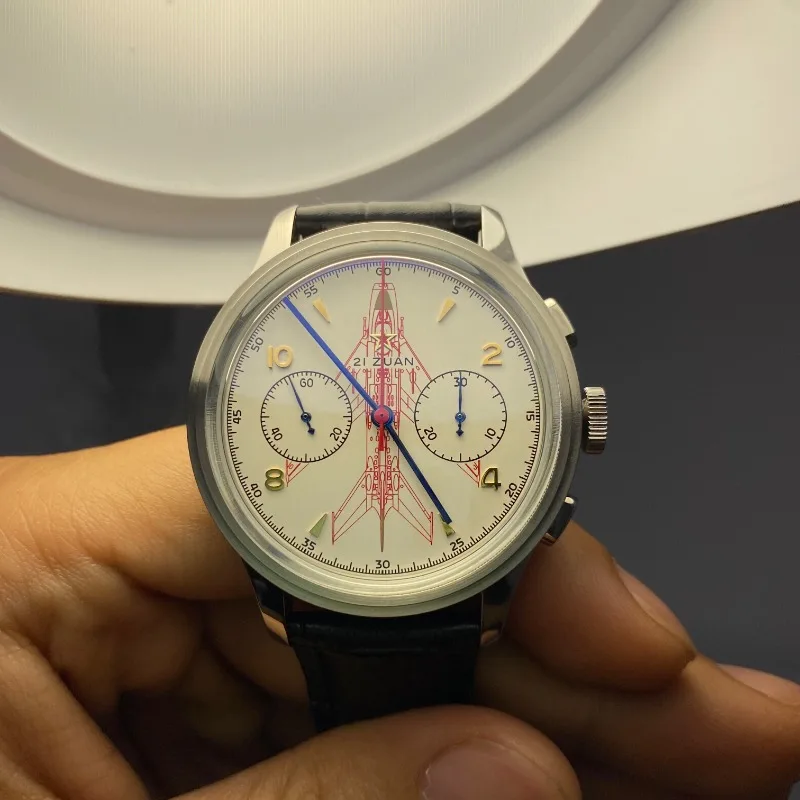 Godfather's new 1963 chronograph ST1901 manual movement Bubble Mirror Blast six inspired retro watch design