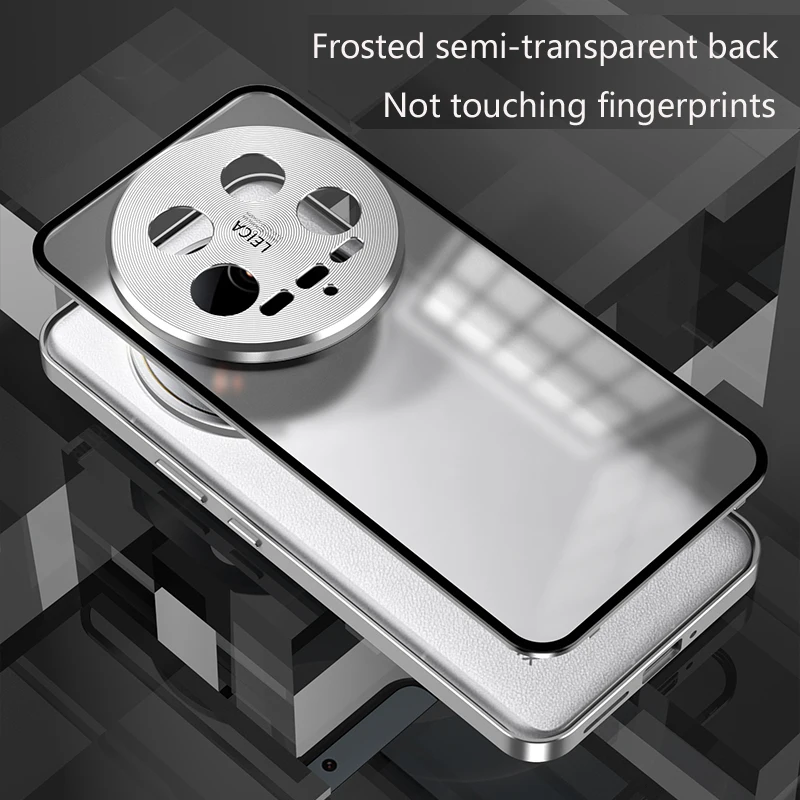 سبائك الألومنيوم الوفير الإطار المغناطيس مغلق معدن ماتي الغطاء الخلفي ل XiaoMi Mi 13T 15 Pro Mi 14 Ultra Civi Funda الحالات الهاتف #5