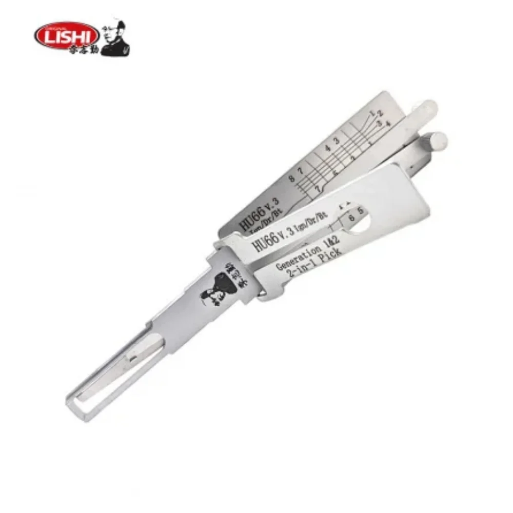

Декодер-отмычка Lishi HU66 V.3 Ign/Dr/Bt 2-в-1 для VW/Audi HU66 (Twin Lifter)
