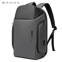 Bange-男性用大容量防水バックパック,ビジネスコンピューター,USBインターフェース,充電バッグ,15.6インチ,新しい2024