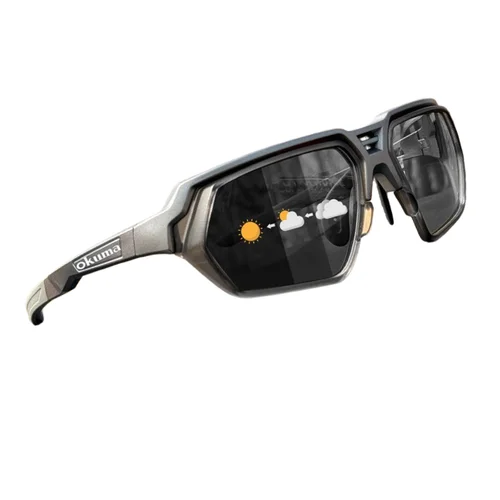 Imagen 2 del producto OKUMA Nuevas gafas de pesca para exteriores con polarización UV400 para encontrar peces, adecuadas para ciclismo, senderismo y montañismo.