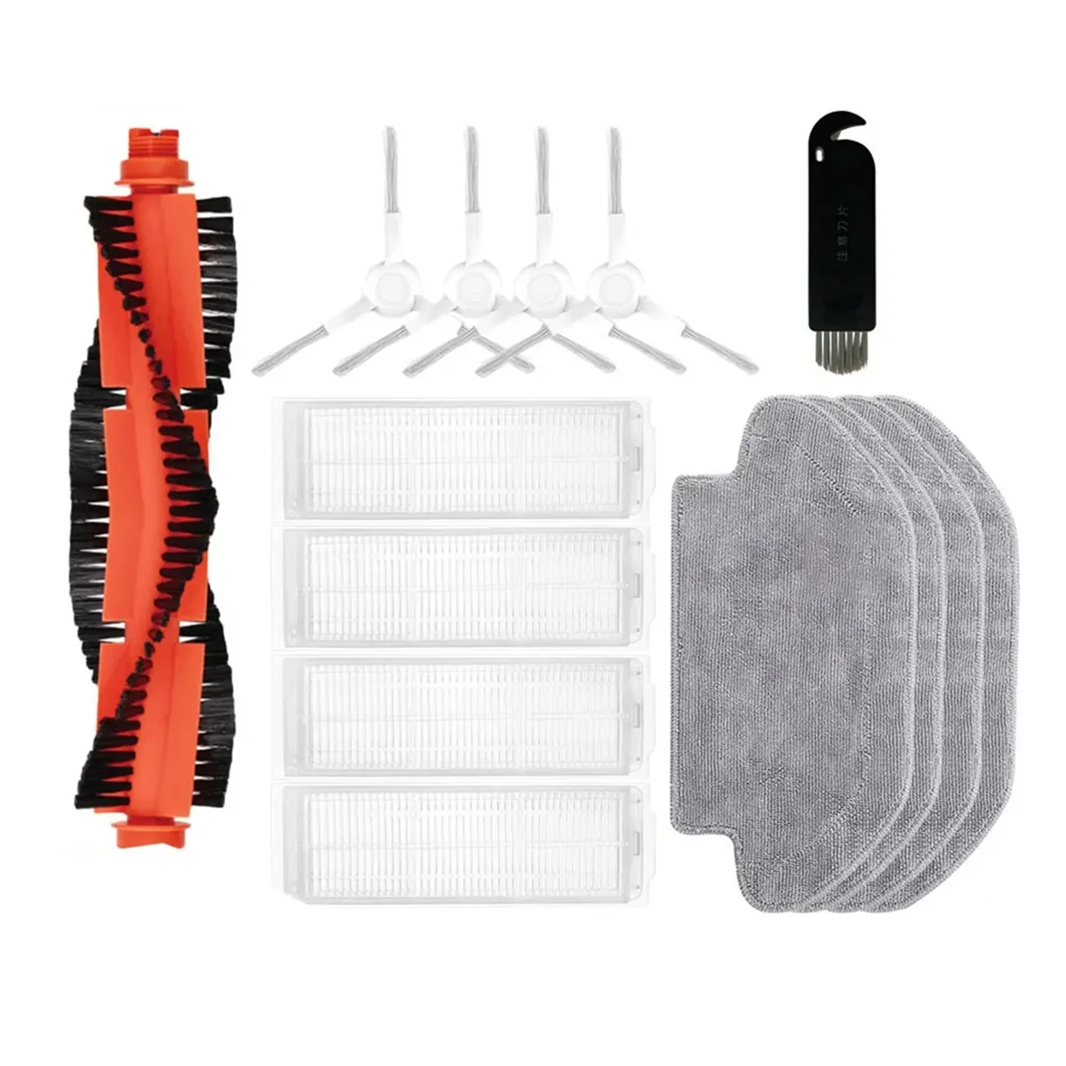 For Robot Vacuum Mop 3C / B106CN / 3290 / 3490 / 3690 Roller Side Brush Filter Mop Cloths Accessory