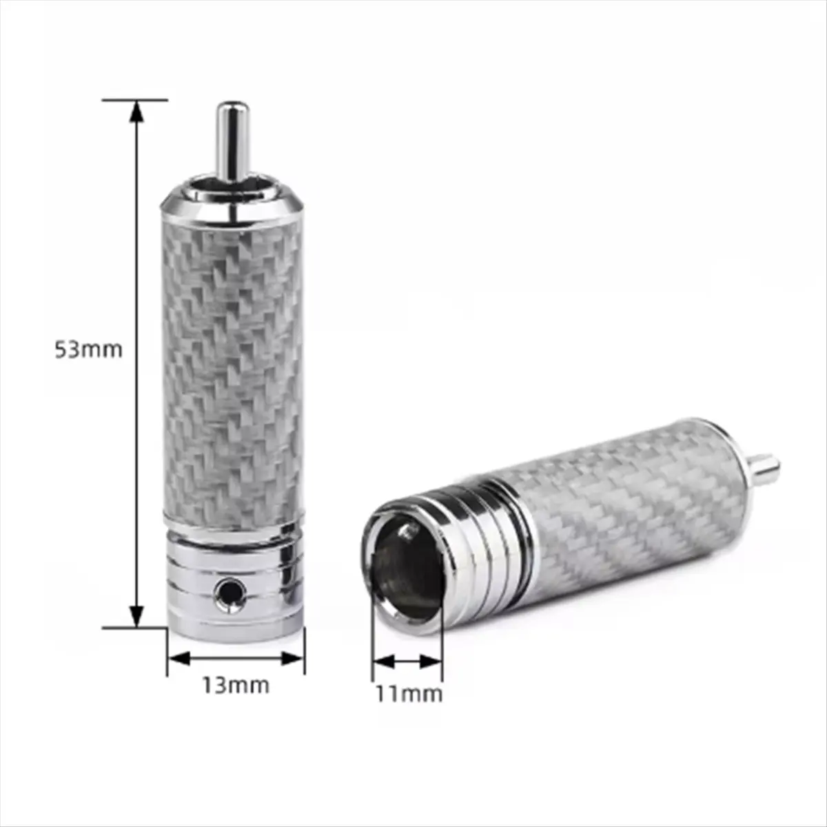ABGN Fever Carbon Fiber -Plated Plug Large Aperture DIY Welding Signal Line Audio Line Terminal
