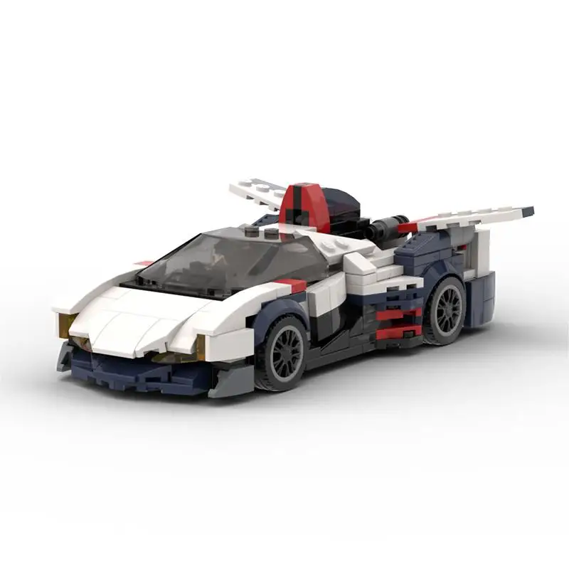 

moc-87612 Equation GSX Speed City Cars Champion Racer Supercar Building Blocks Bricks Racing Technical Creative Garage DIY Set