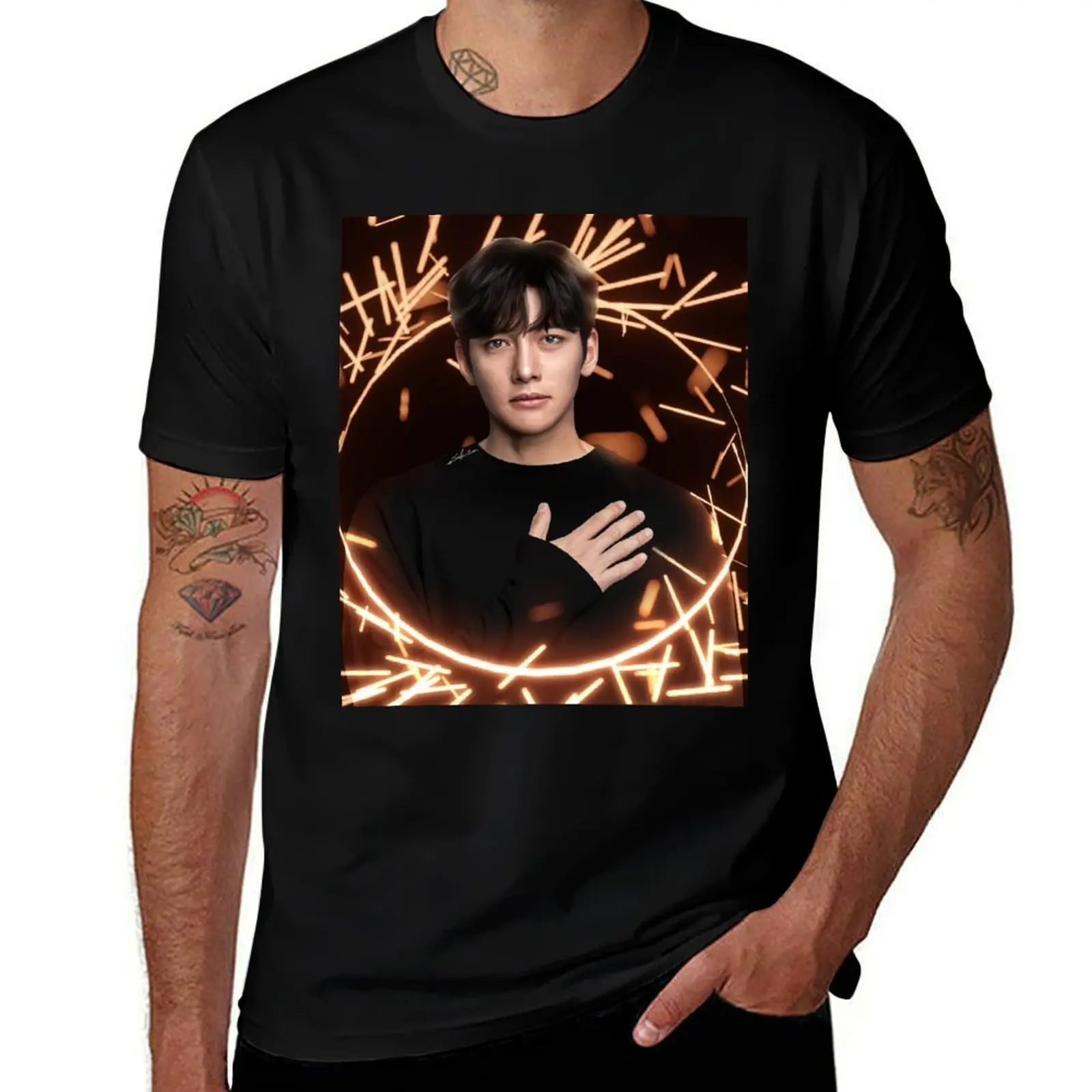 Mythical Ji Chang Wook T-Shirt Outdoor Sports Short Sleeve Top T-Shirt