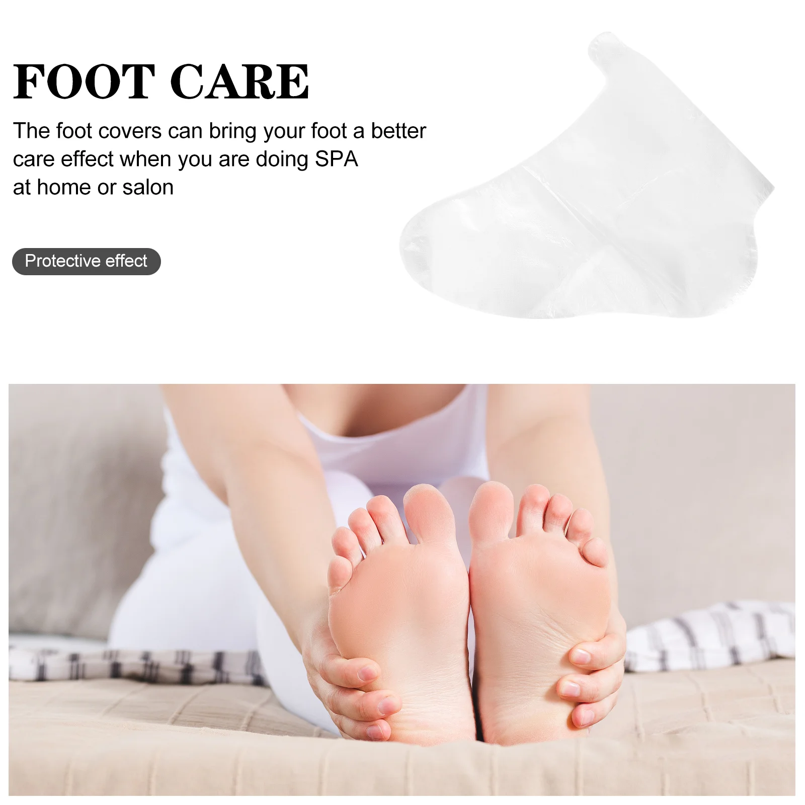 200 PCS Disposable Foot Cover Heated Mittens รองเท้าลองครอบคลุมฟิล์มอุปกรณ์เสริม Pedicure สัตว์เลี้ยงอุปกรณ์ Feet Care