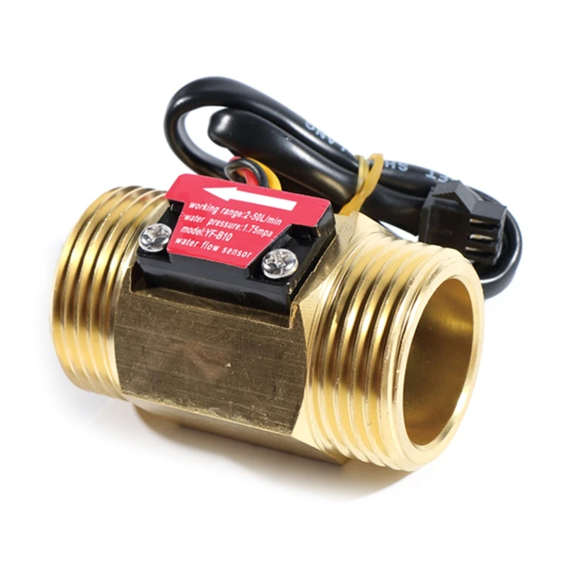 

G1 Water Flow Switch Quality Brass Water Sensor DC3.5～24V Easy Installation Hall Sensor Switch Used for Water Heater