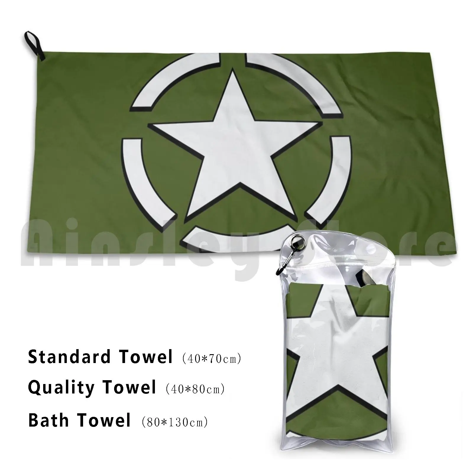 Army Military Design Beach Towel Quick Dry Quality Towel Military Army The Army Veteran Veterans Air Force Navy Army