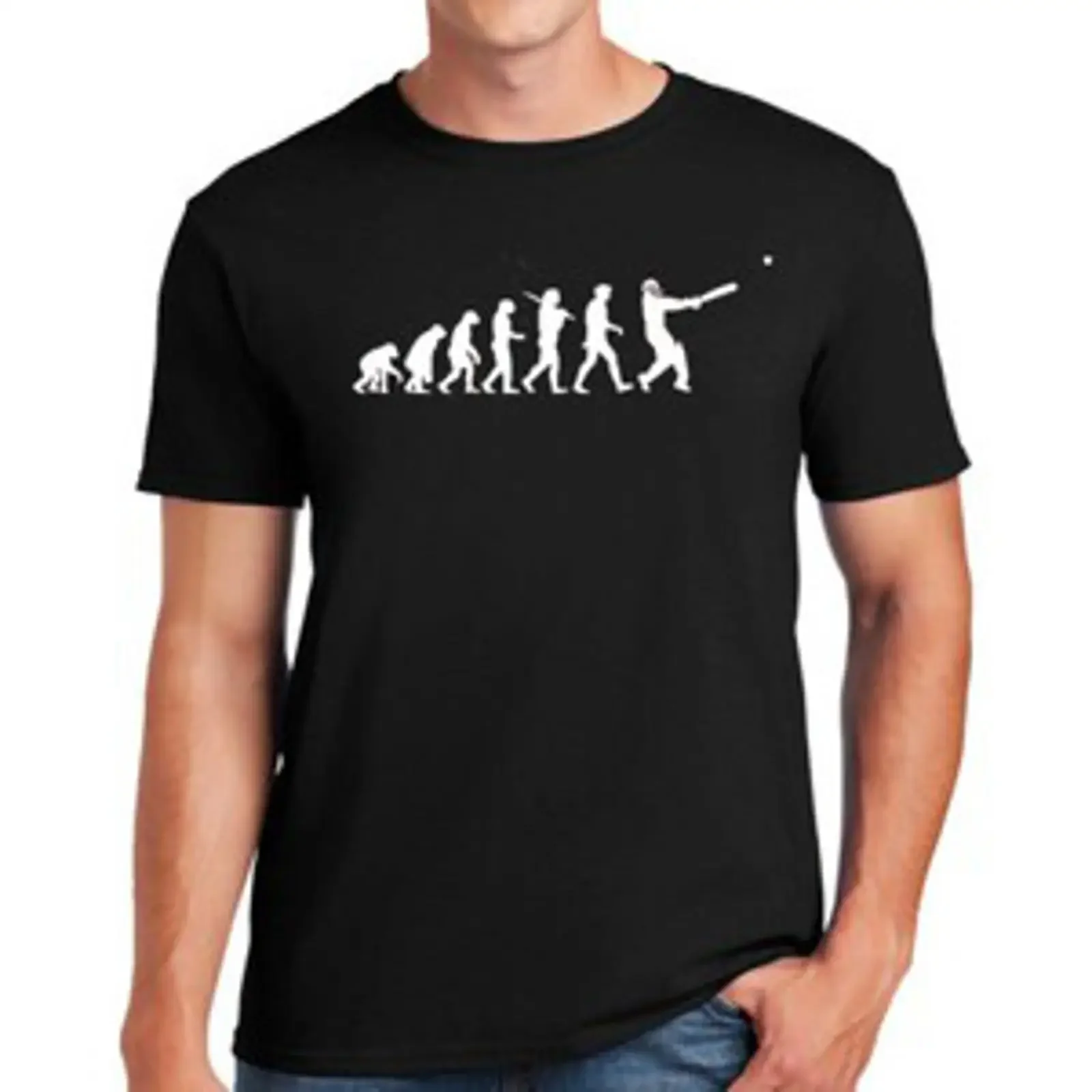 Camiseta divertida con la evolución de un jugador de cricket, conjunto de regalo de cricket, top para hombre, vintage, lavado, transpirable, informal