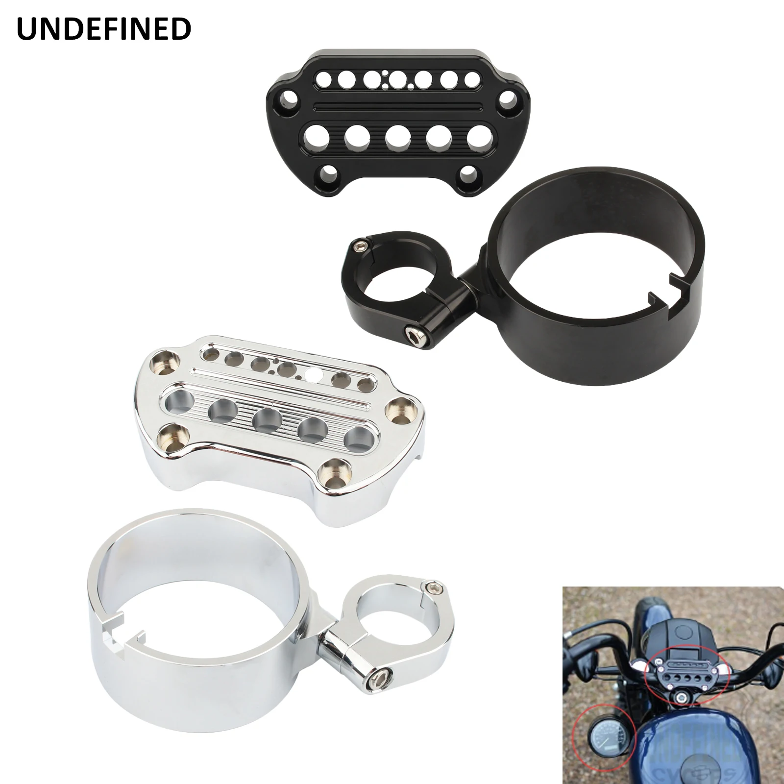 

Motorcycle Instrument Speedometer Bracket Side Mount Relocation Cover For Harley Sportster XL883 XL1200 Iron 883 48 72 1995-2015