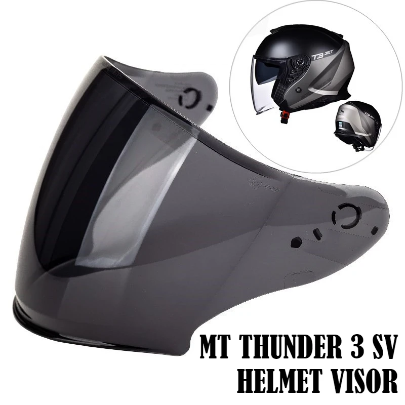 

MT-V-19 Motorcycle Helmet Visor for MT THUNDER 3 SV JET-XPERT Original Shield External Lens Accessories Cascos Para Moto