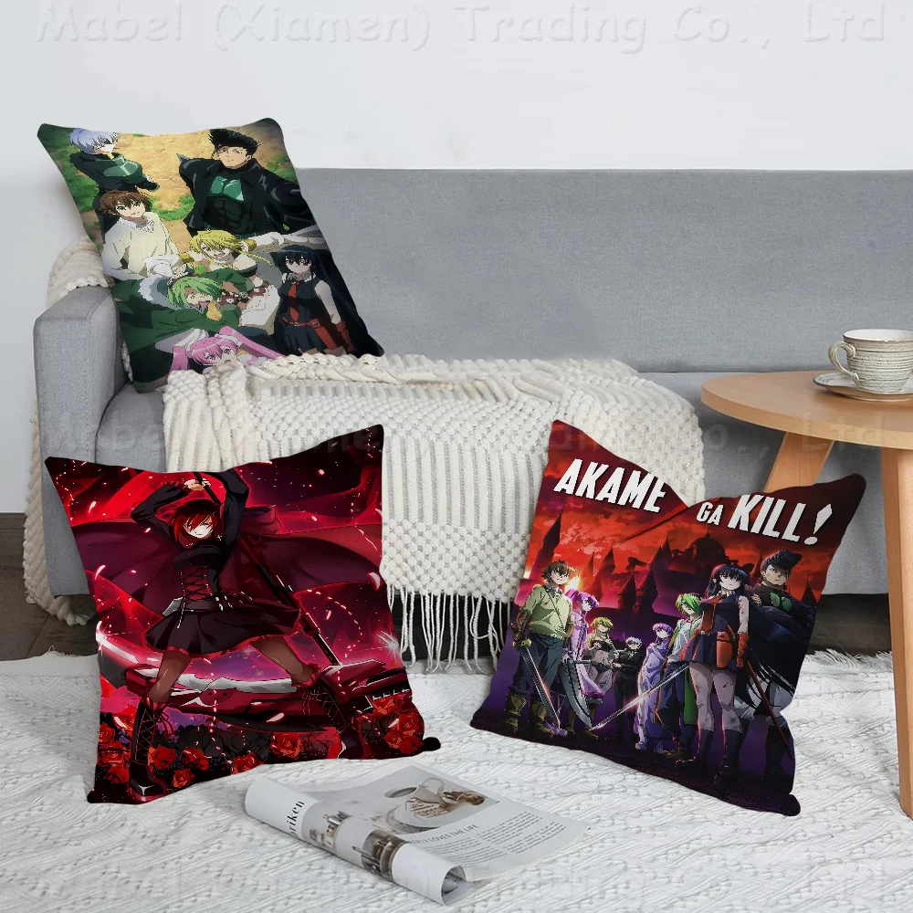 

Anime Akame Ga KILL Stitch Lucky Dragon Pillow Cover Sofa Cushion Cover Home Room Decoration Children Gift