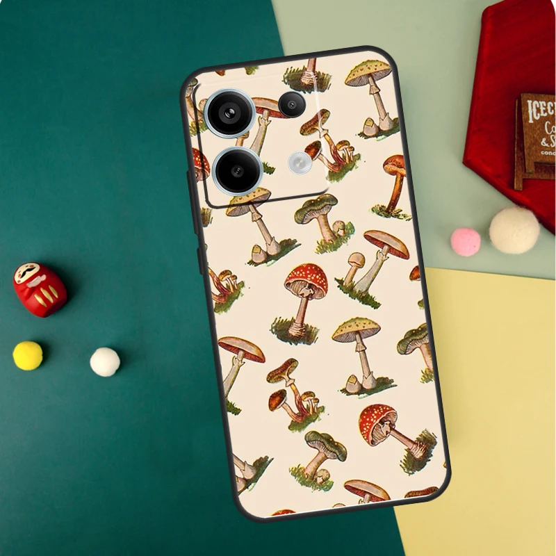 Mushroom Forest Case For Xiaomi Redmi Note 13 11 8 9 10 12 Pro 12S 11S 10S 9S Redmi 13C 9C 10C 12C Cover