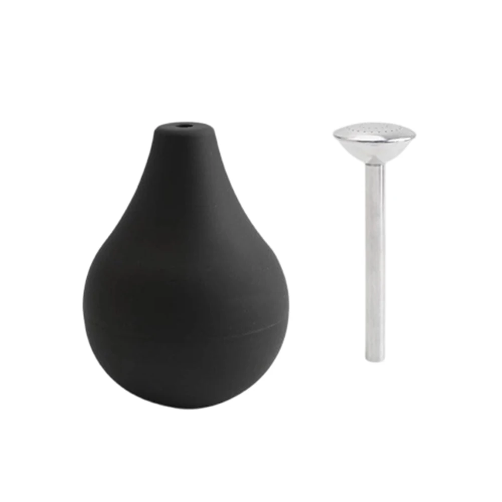 Black Portable Brass Sprinkler Ball With Detachable Steel Head For Wet Felt Engineering Plant Moistening And Home Garden Use