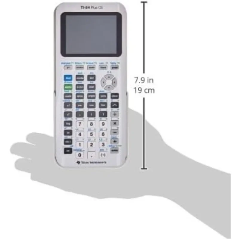 인기 신제품 TI-84 Plus CE 컬러 그래프 계산기, 밝은 흰색