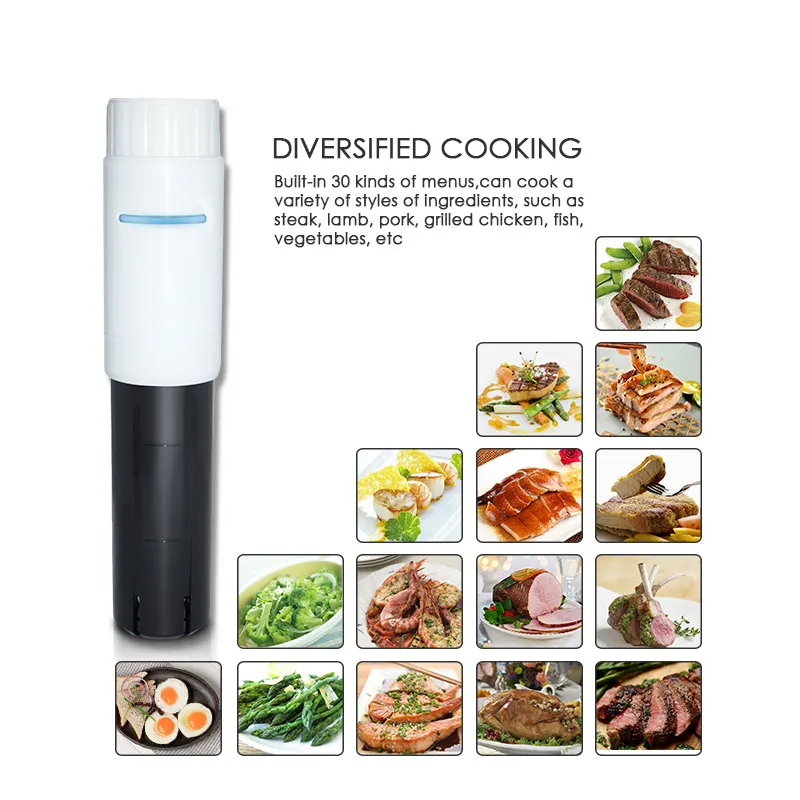 30 Menu Programmable Sous Vide Cooker Vacuum Slow-cooking Machine Household Appliance Slow Cooker