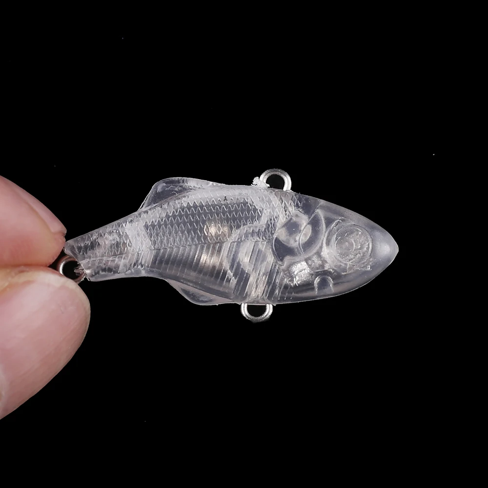 Imagem -06 - Huang-sem Pintura Isca em Branco Mini Vibração Chocalho Vib Lipless Crankbait Faça Você Mesmo Iscas de Pesca Artificial 35 Centímetros 27g 30 Pcs