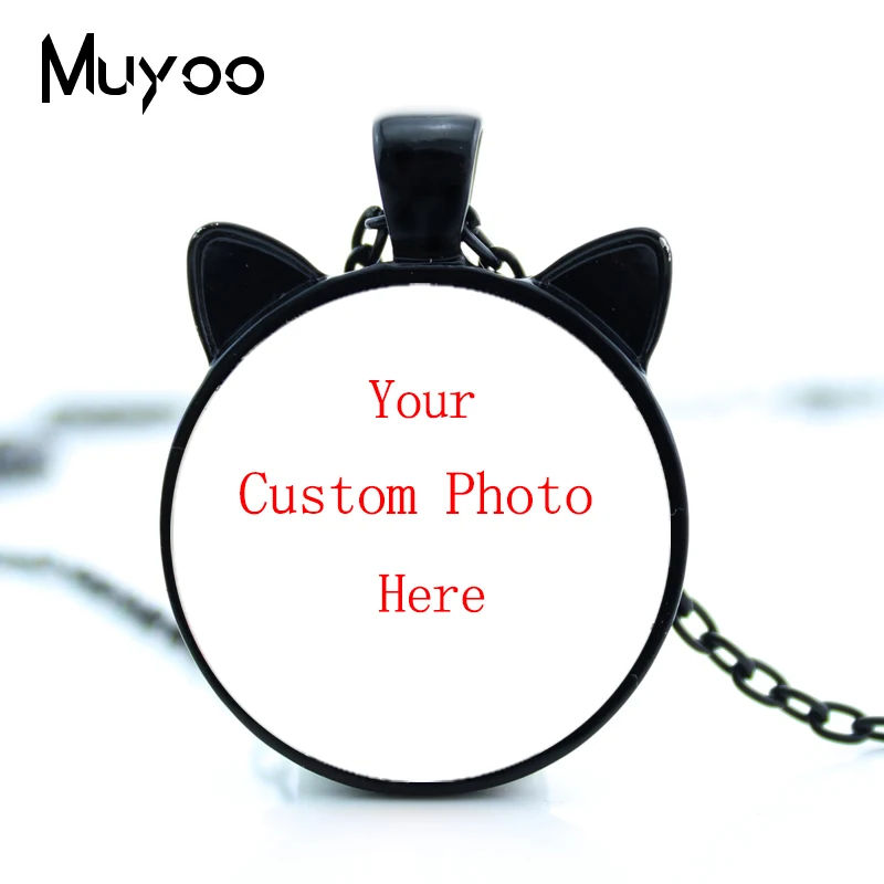 New Fashion Custom Photos Heart Jewelry Personalized Heart Pendants Necklace Special Gift OMG