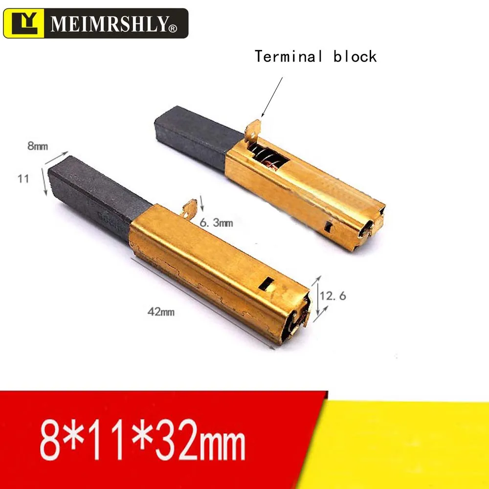 

Моторные угольные щетки для пылесоса Ametek Lamb 2311480 Чистящее средство для всасывающей машины 20шт 32*11*8мм