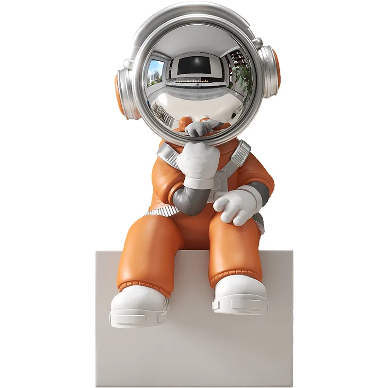 

Tiny Spaceman Desk Buddy - Minimalist Decor for a Creative Workspace & Bookshelf