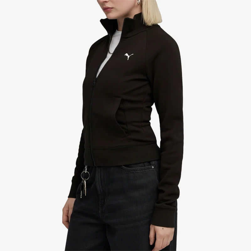 Puma genuine women's jacket with zipper pocket for warmth, casual and comfortable jacket jacket 634530-01