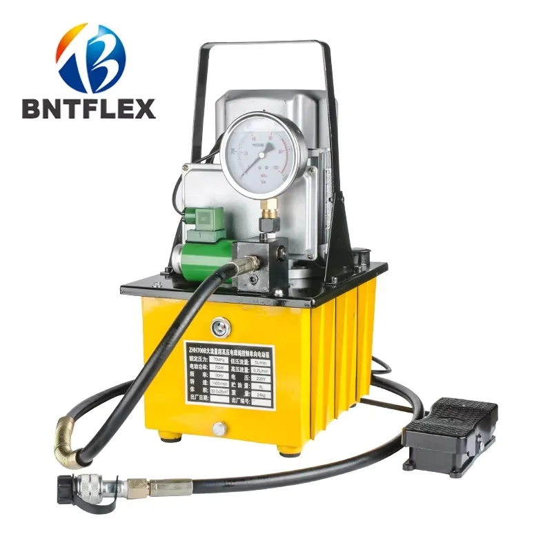 

Ultra High Pressure Oil Hydraulic Electric Pump Solenoid Valve Electric Foot Pedal Wrench Station Press Rubber Making Machinery